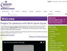 Tablet Screenshot of northdevonscouts.org